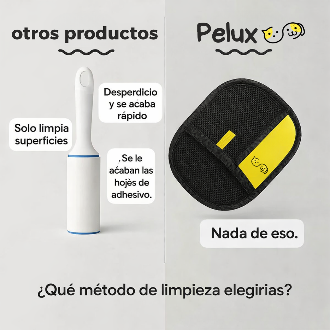 Guante electroestático Pelux® | Elimina los pelos en segundos