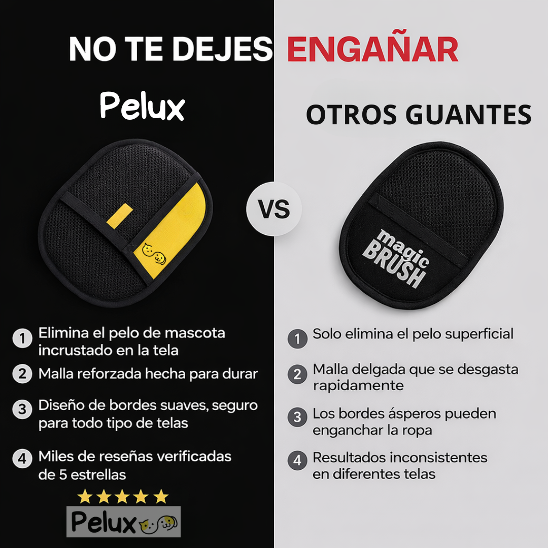 Guante electroestático Pelux® | Elimina los pelos en segundos